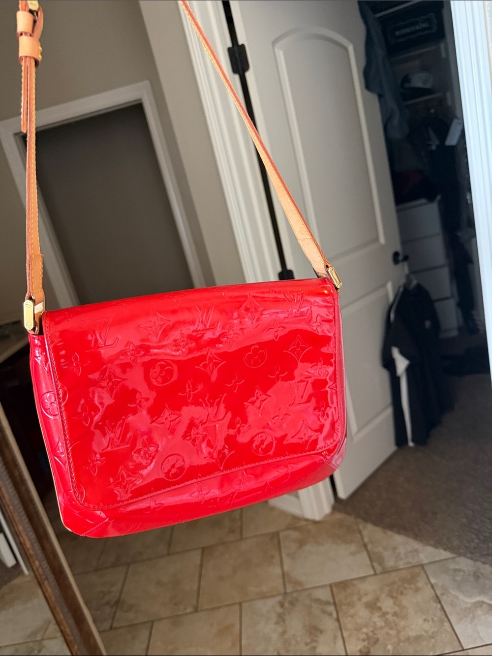 Vintage Louis Vuitton red orange